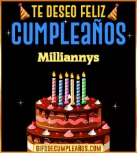 GIF Te deseo Feliz Cumpleaños Milliannys